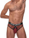 Cock Pit Net Cock Ring Thong - S/ M - Burgundy Image