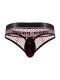Cock Pit Net Cock Ring Thong - S/ M - Burgundy Image