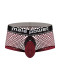 Cock Pit Net Mini Cock Ring Short - Extra Large - Burgundy Image