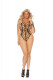 Sheer Teddy With Strappy Detail - Queen Size - Leopard Image