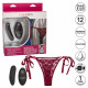 Remote Control Lace Thong Set - Burgundy Image