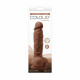 Colours - Pleasures - Vibrating - 5 Inch Dildo -  Brown Image