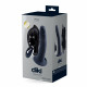 Diki Rechargeable Vibrating Dildo With Harness - Just Black Image