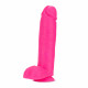Neo Elite - 10 Inch Silicone Dual Density Cock  With Balls - Neon Pink Image