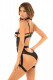 Unlined Strappy Teddy With Removable Harness and  Garter Straps - L/xl Image