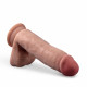 Dr. Skin Plus - 7 Inch Posable Dildo With Balls -  Mocha Image