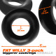 Fat Willy 3-Pack Jumbo C-Rings - Black Image