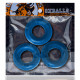 Fat Willy 3-Pack Jumbo C-Rings - Space Blue Image