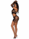 2 Pc. Strappy Lace Tube Dress and Gloves - One  Gloves - One Size - Black Image