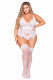 Bustier and G-String - Queen Size - White Image
