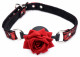 Full Bloom Silicone Ball Gag With Rose Image