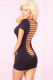 Party in the Back Mini Dress - Small/medium - Black Image