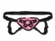 Pink Velvet Strap-on Harness Image