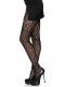 Leopard Net Tights - One Size - Black Image