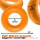 Fat Willy 3-Pack Jumbo Cockring - Orange Image