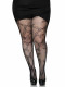 Butterfly Net Tights - 1x/2x - Black Image