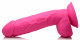 Pop Pecker 8.25 Inch Dildo With Balls - Pink Image