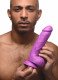 Pop Pecker 8.25 Inch Dildo With Balls - Purple Image