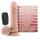Dr. Skin Silicone - Dr. Dylan - 7 Inch Vibrating  Dildo With Remote Control- Vanilla Image
