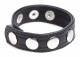 Cock Gear Leather Speed Snap Cock Ring - Black Image