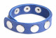 Cock Gear Leather Speed Snap Cock Ring - Blue Image