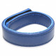 Leather and Velcro Cock Ring - Blue Image