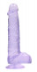 6 Inch Realistic Dildo With Balls - Purple Image