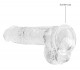 6 Inch Realistic Dildo With Balls - Translucent Image