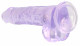 8 Inch Realistic Dildo With Balls - Purple Image