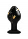 Secret Kisses - 3.5 Inch Handblown Glass Plug - Black Image
