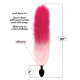 Foxy Fox Tail Silicone Butt Plug - Pink Gradient Image