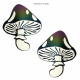 Rainbow Reflective Toadstool Nipple Cover Pasties Image