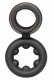 Alpha Liquid Silicone Dual Support Magnum Ring - Black Image