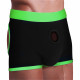 Get Lucky Strap on Boxer Shorts - Xsmall-Small -  Green/black Image