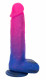 Naughty Bits Ombre Hombre XL Vibrating Dildo -  -  Pink/purple Image