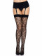 Heart Net Thigh Highs - One Size - Black Image