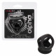 Alpha Liquid Silicone Dual Cage and Ring - Black Ring - Black Image