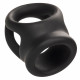 Alpha Liquid Silicone Dual Cage and Ring - Black Ring - Black Image