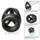 Alpha Liquid Silicone Dual Cage and Ring - Black Ring - Black Image