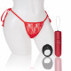 Screaming O 4t - Vibrating Panty Set With Remote  Control Ring - Red Image