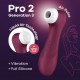 Satisfyer Pro 2 Generation 3 Liquid Air Technology - Red Wine Image