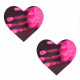 Neon Pinky Tink Temperature Reactive Heart Nipple Cover Pasties Image