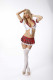 Front Tie School Girl - One Size - Red Plaid Image