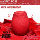 Mystic Rose Sucking and Vibrating Silicone Rose -  Red Image