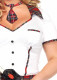 Plus Boarding School Flirt Costume - 1x/2x - White / Red Image