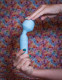 Grace Bendable Vibrating Pleasure Wand - Blue Image