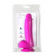 Josi Silicone Realistic Suction Cup Dong - Dark  Purple Image