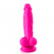 Josi Silicone Realistic Suction Cup Dong - Dark  Purple Image