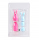 Quinn 5 Piece Silicone Attachments - Pink/blue Image