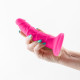 Colours - Pleasures - Thin 5 Inch Dildo - Pink Image